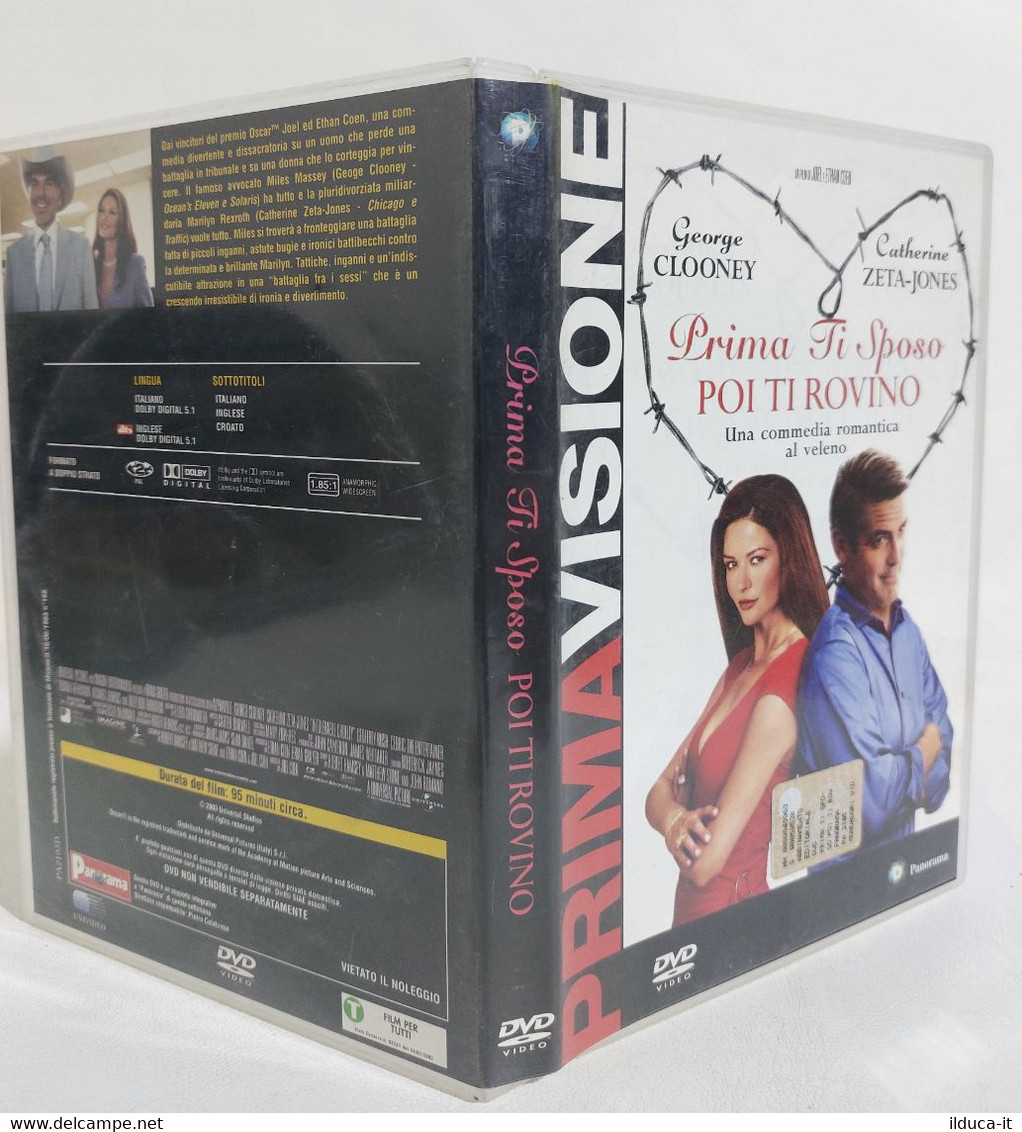 I109519 DVD - PRIMA TI SPOSO POI TI ROVINO - George Clooney Catherine Zeta-Jones - Romanticismo
