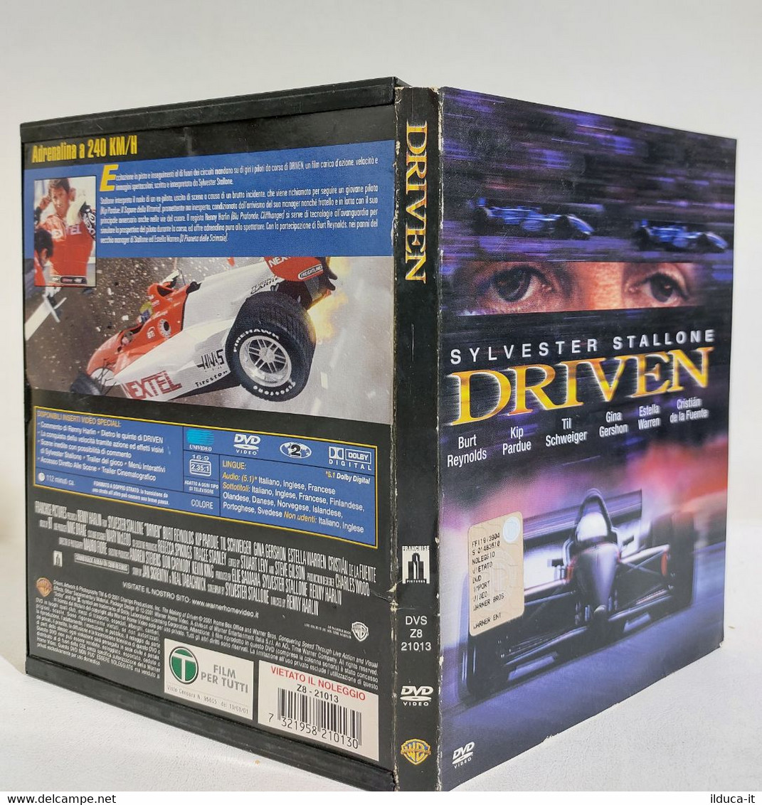 I109526 DVD - DRIVEN - Di Renny Harlin - Sylvester Stallone, Burt Reynolds 2001 - Deporte