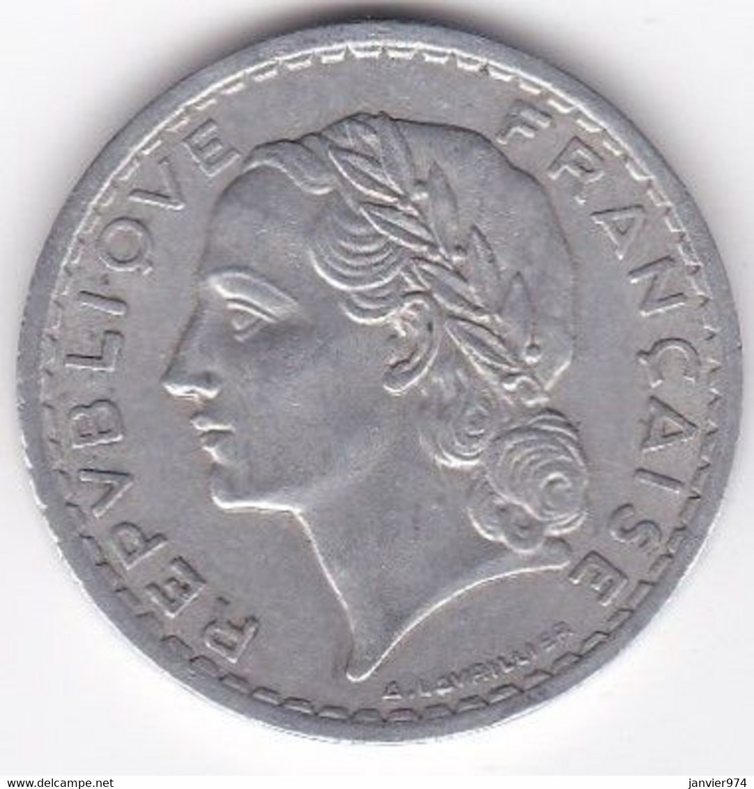5 Francs Lavrillier 1945 B Beaumont Le Roget , En Aluminium , 9 Ouvert, Gad# 766 - 5 Francs