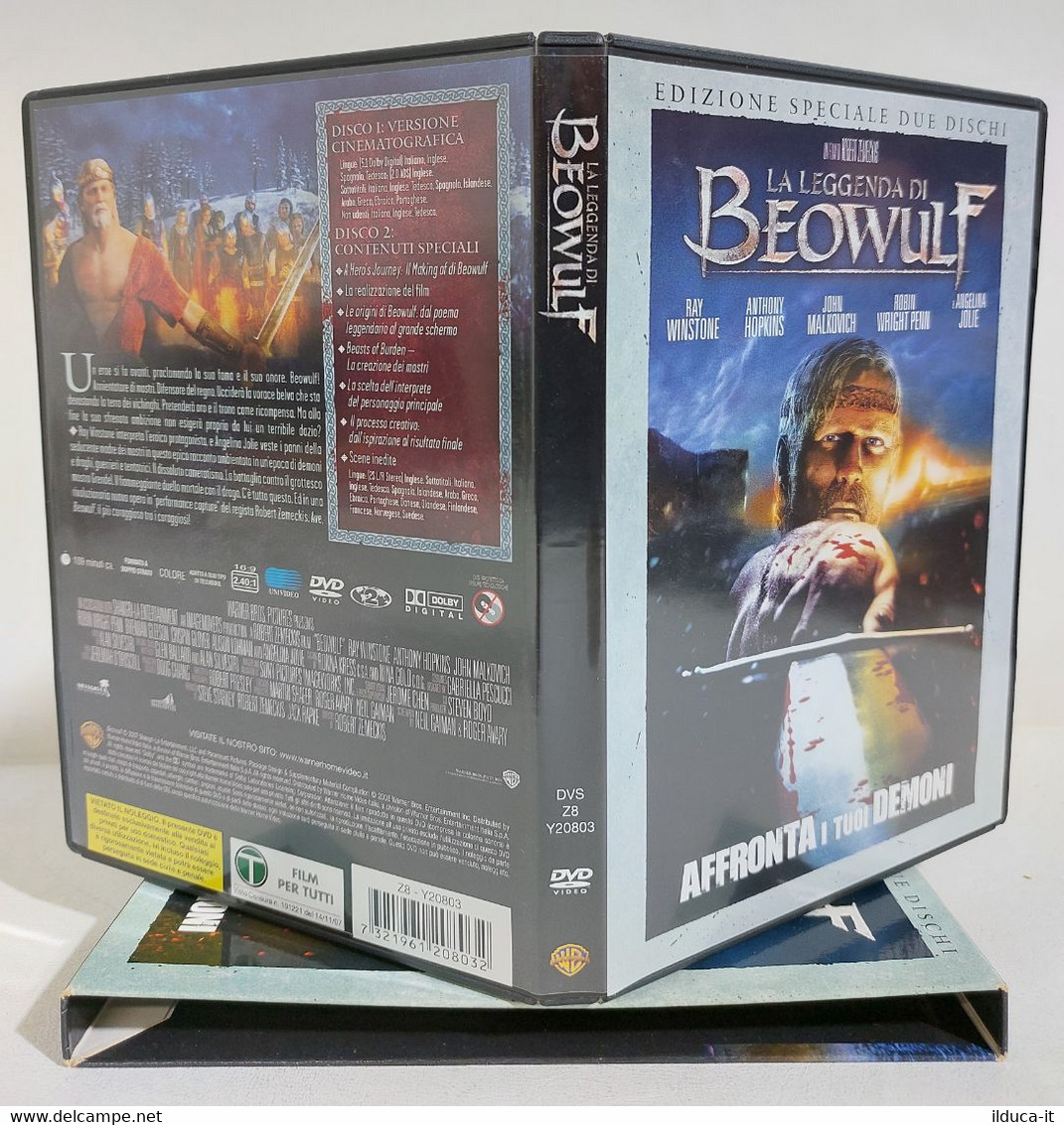 I109532 DVD - LA LEGGENDA DI BEOWULF - Di Robert Zemeckis - Ray Winstone 2007 - Action, Aventure