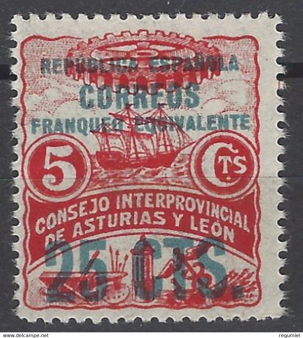 Asturias Y Leon  8 ** MNH. 1937 - Asturies & Leon