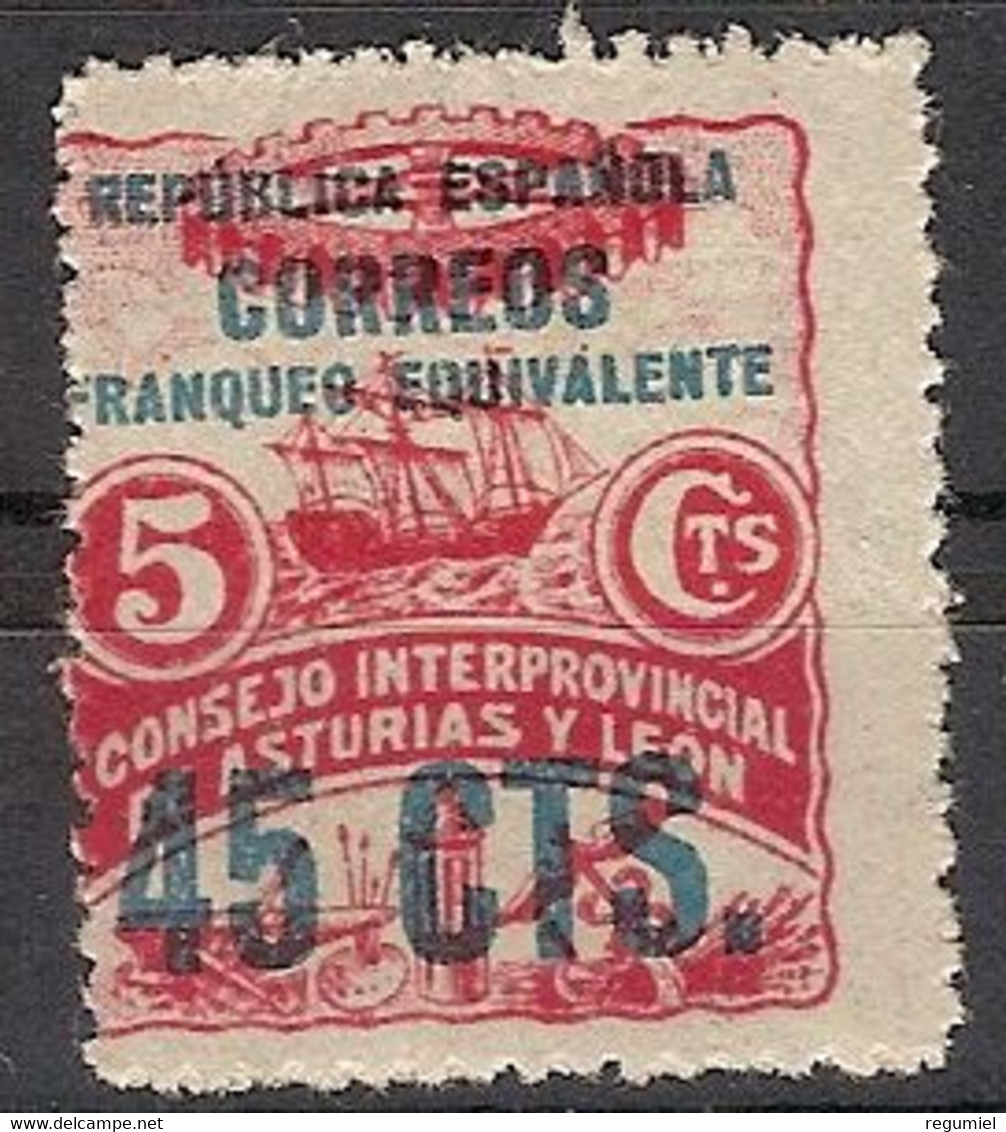 Asturias Y Leon  9 ** MNH. 1937 - Asturies & Leon