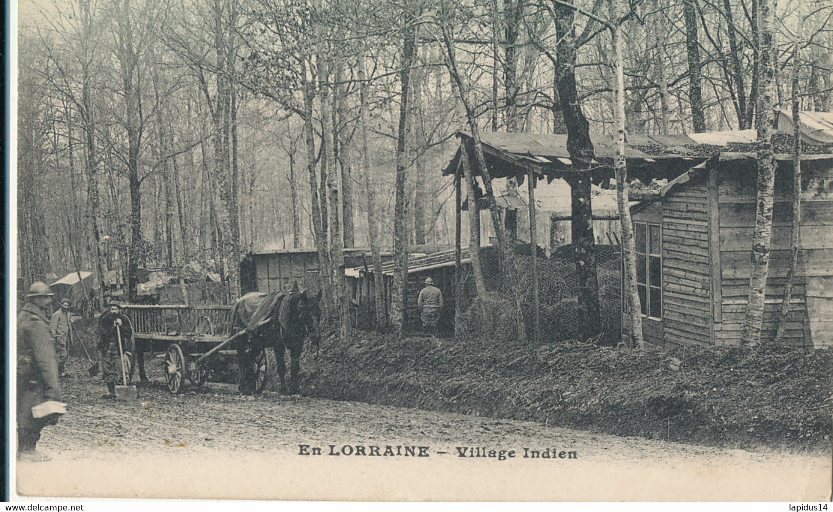 AV 422   CPA   EN LORRAINE VILLAGE INDIEN - Lorraine