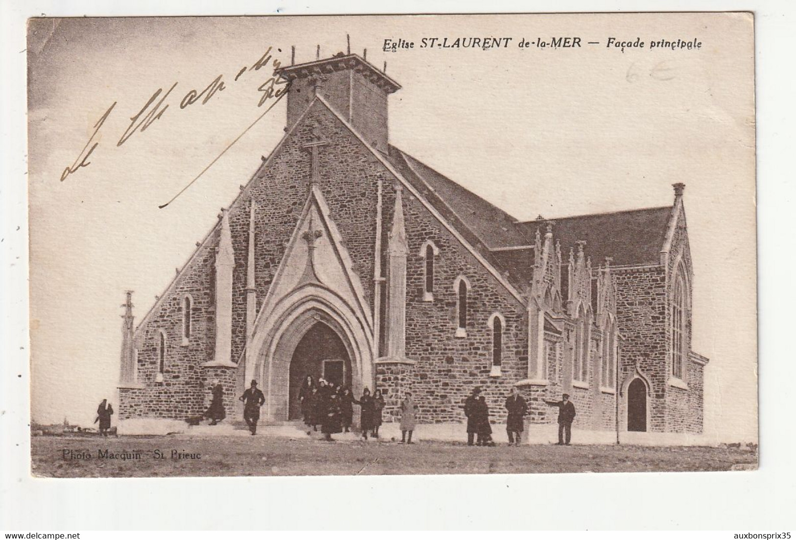 SAINT LAURENT DE LA MER - EGLISE - FACADE PRINCIPALE - 22 - Plérin / Saint-Laurent-de-la-Mer