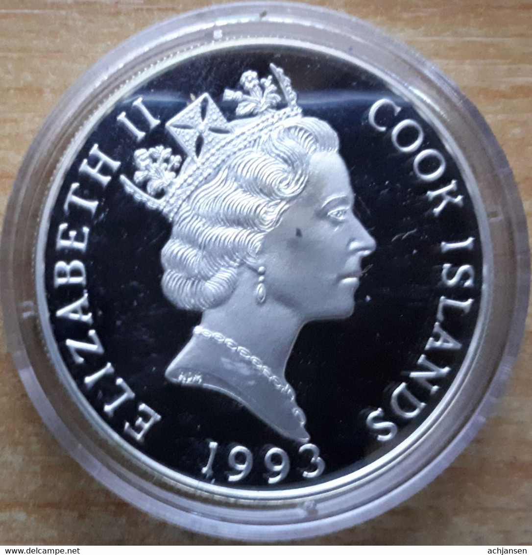Cook Islands, 20 Dollars 1993 - Silver Proof - Cook