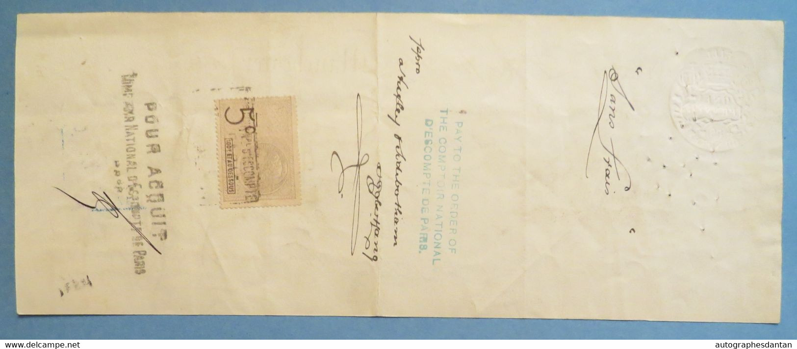 ● MANCHESTER 1905 Meredith Ray & Littler 49 King Street - Bill Or Note One Penny - Dichon à Lyon - Chèque Check ? UK - Chèques & Chèques De Voyage