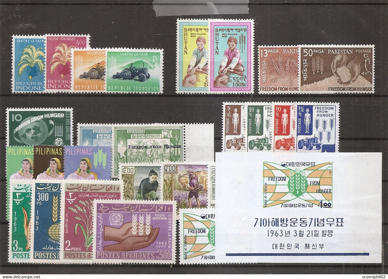 Contre La Faim ( Lot De Timbres Divers Différents D'Asie XXX -MNH ) - Contre La Faim