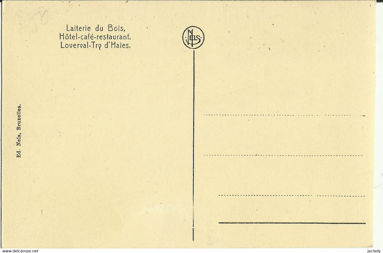 LOVERVAL TRY D'HAIES -- LAITERIE DU BOIS HOTEL - CAFE - RESTAURANT - 3 COURTS DE TENNIS.   (2 Scans) - Gerpinnes