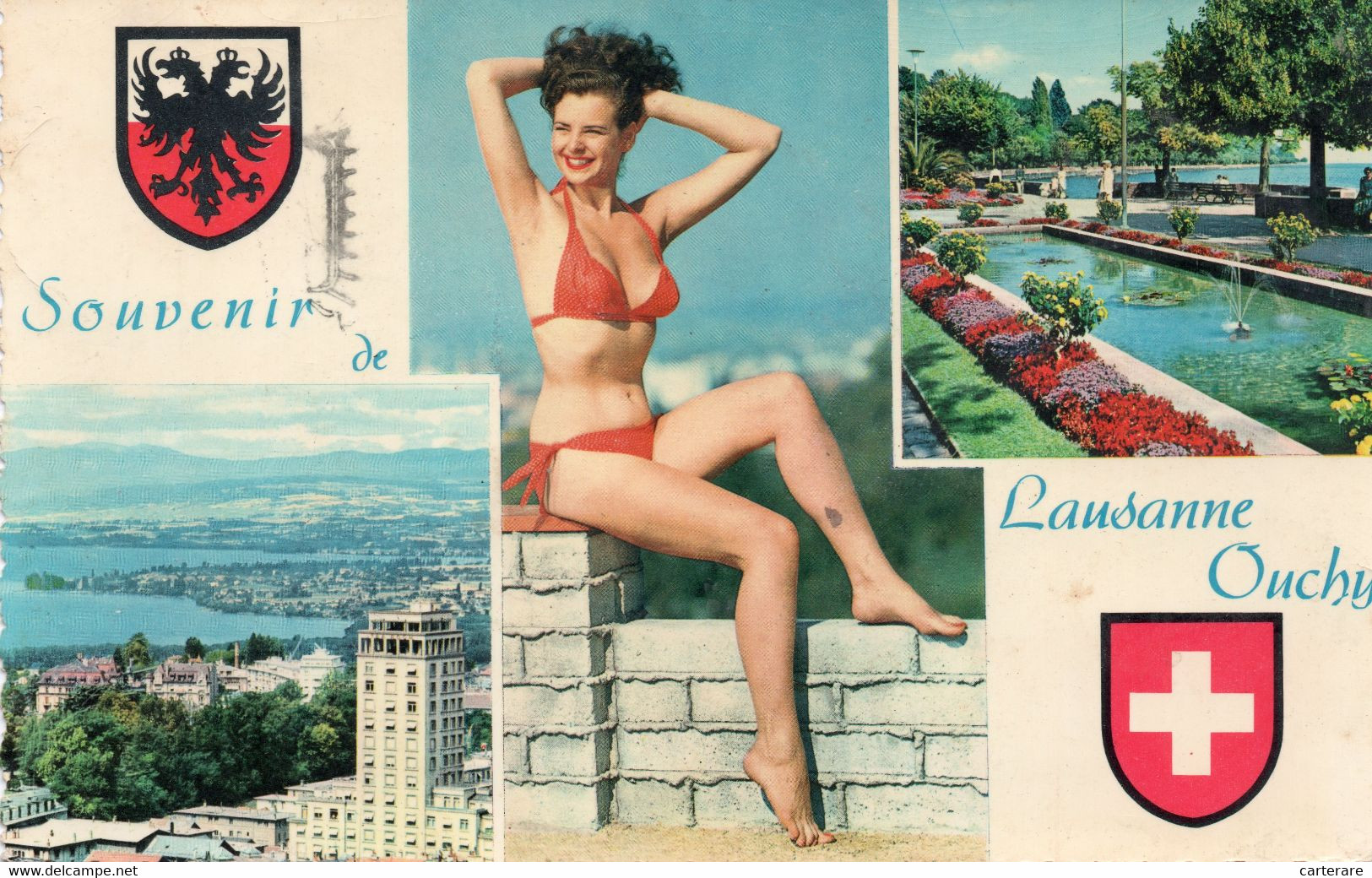 SUISSE,HELVETIA,SWISS,SCHWEIZ,SVIZZERA,SWITZERLAND,VAUD,QUAI OUCHY,LAUSANNE,LOSANNA,PIN UP - Lausanne