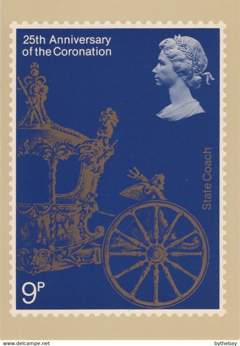 Great Britain 1978 PHQ Card Sc 835 9p State Coach - Cartes PHQ