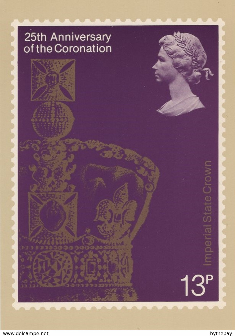 Great Britain 1978 PHQ Card Sc 838 13p Imperial State Crown - Tarjetas PHQ