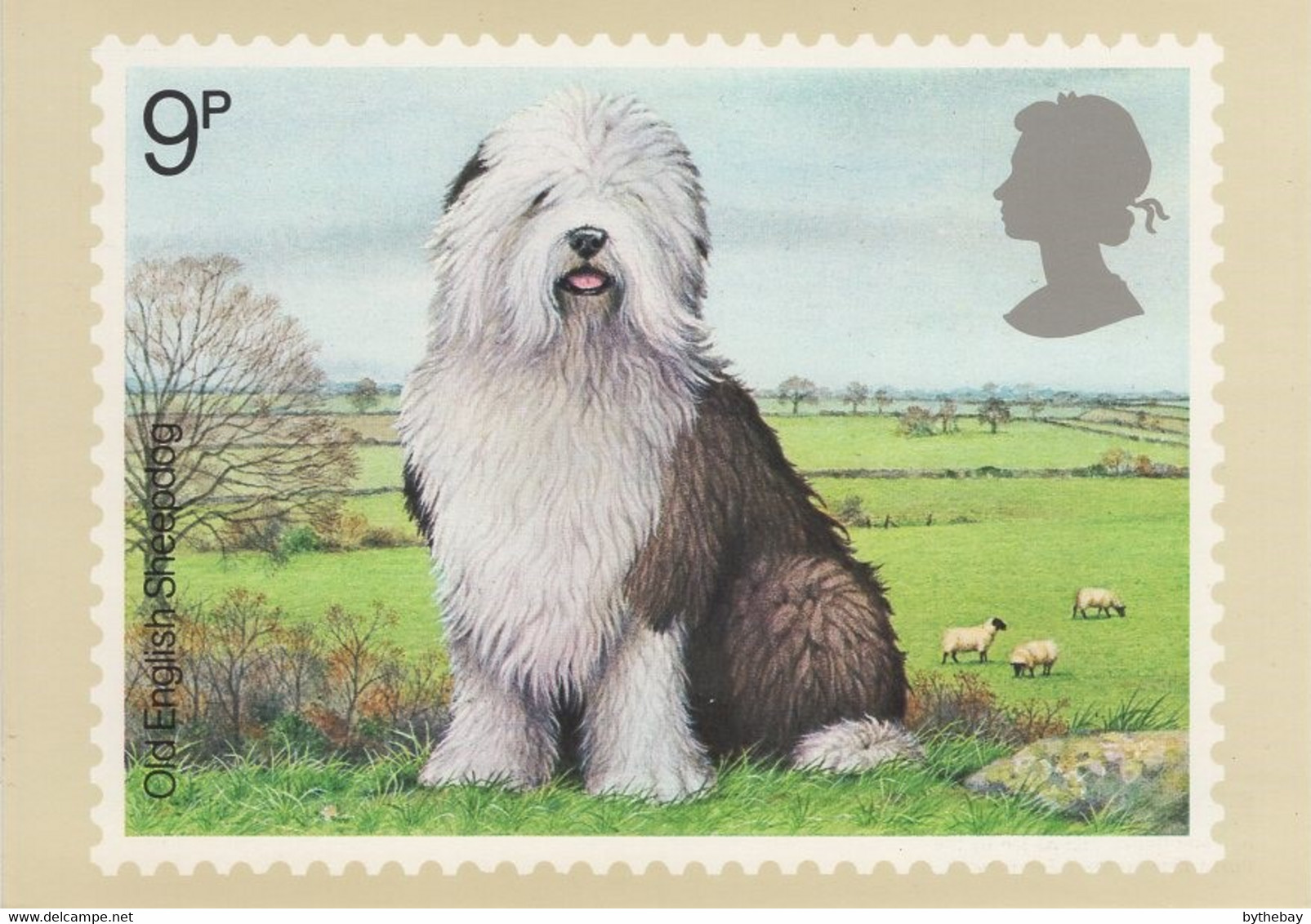 Great Britain 1979 PHQ Card Sc 851 9p Old English Sheepdog - Tarjetas PHQ