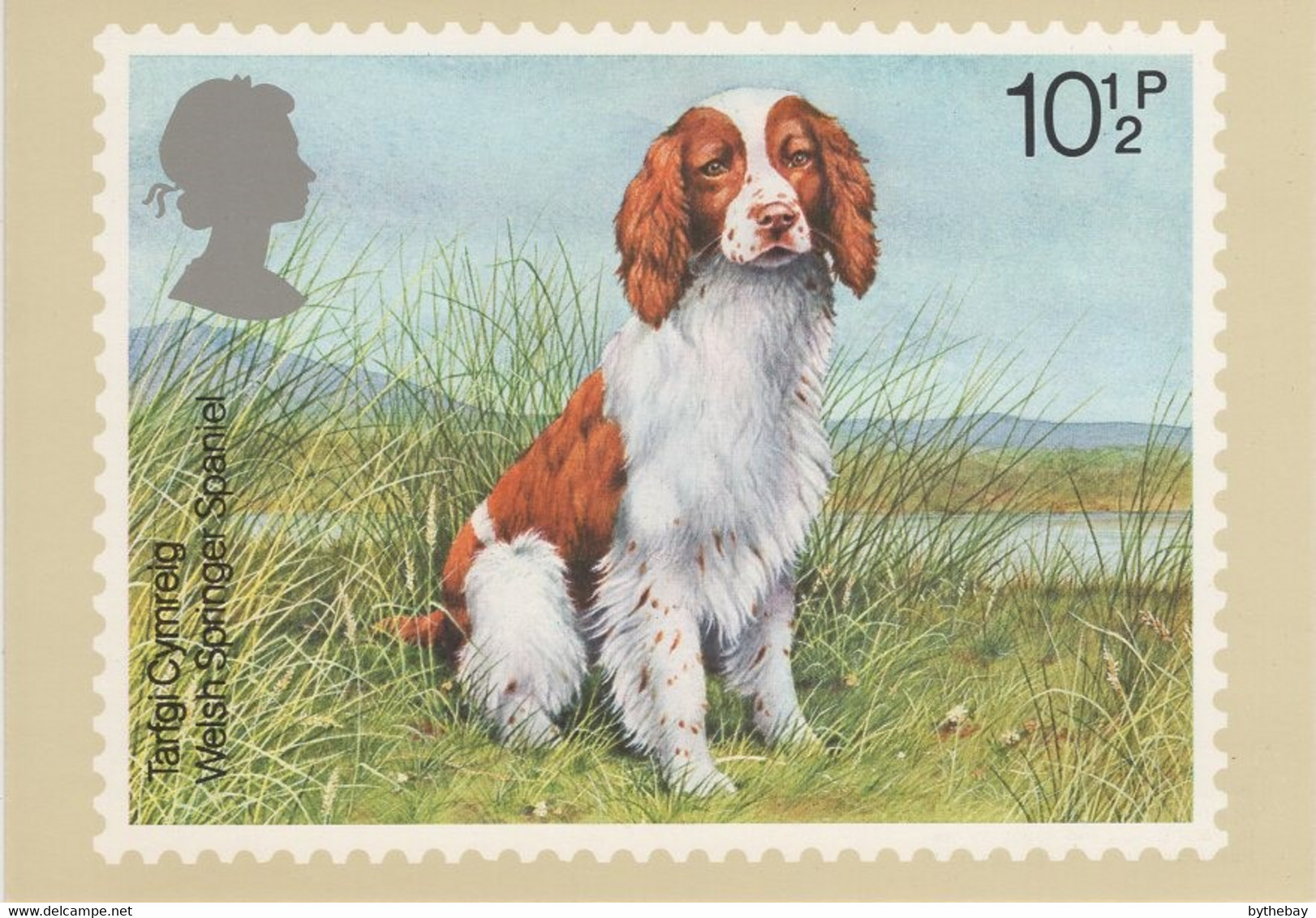 Great Britain 1979 PHQ Card Sc 852 10 1/2p Welsh Springer Spaniel - PHQ Karten