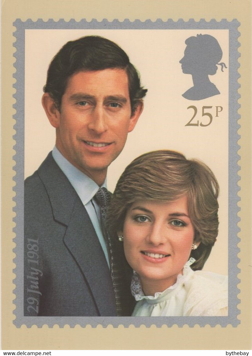 Great Britain 1981 PHQ Card Sc 951 25p Charles And Diana - Tarjetas PHQ