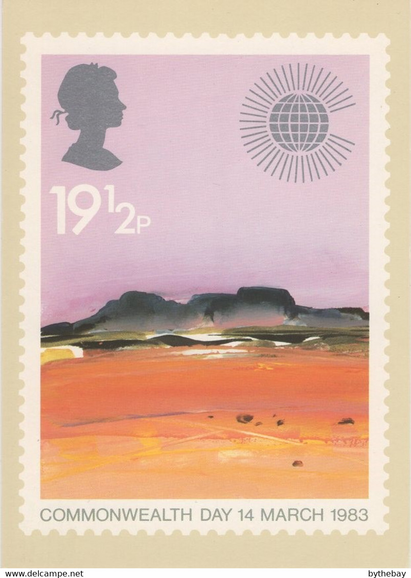 Great Britain 1983 PHQ Card Sc 1016 19 1/2p Desert Commonwealth Day - PHQ Karten