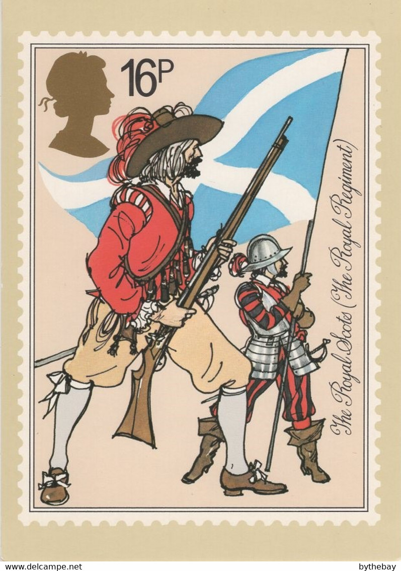 Great Britain 1983 PHQ Card Sc 1022 16p The Royal Scots (Royal Regiment) - Carte PHQ
