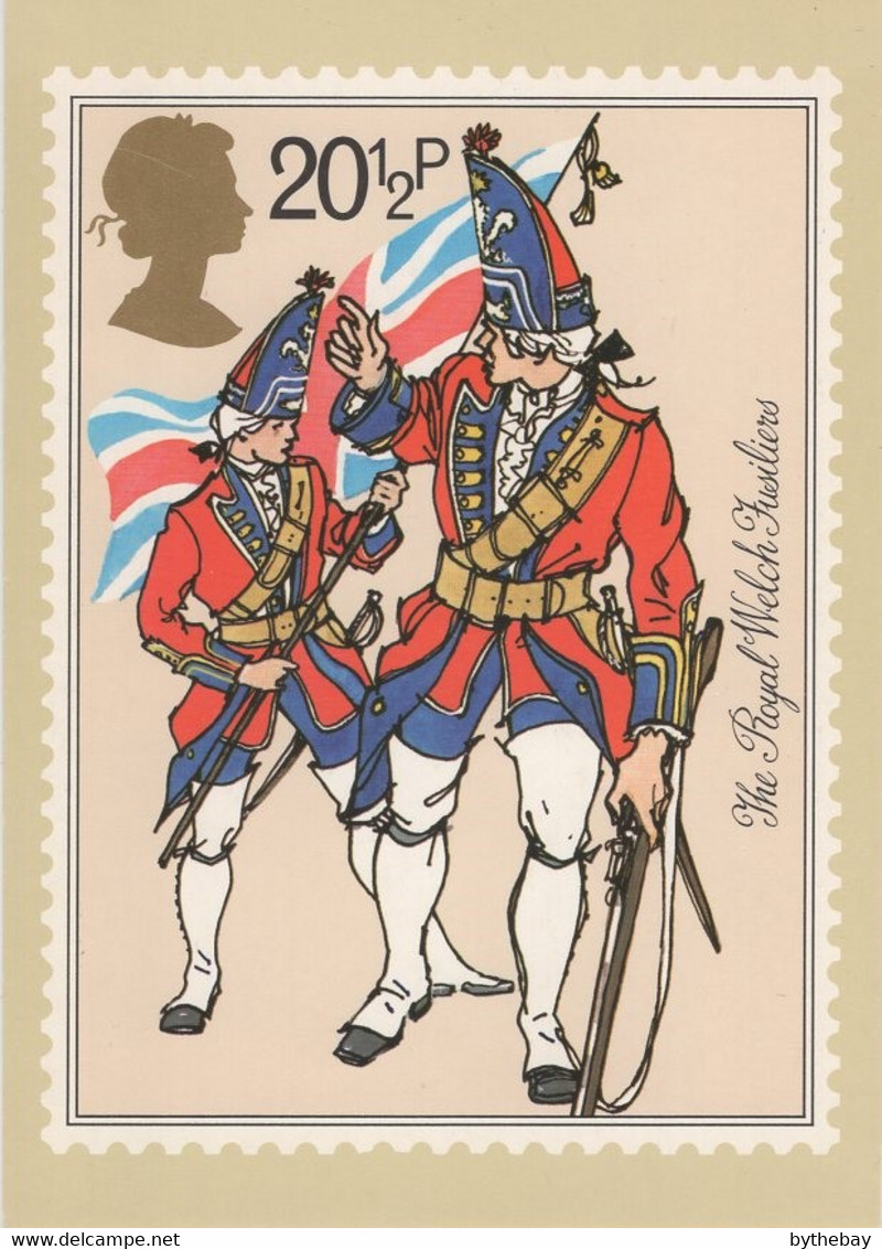 Great Britain 1983 PHQ Card Sc 1023 20 1/2p The Royal Welch Fusiliers - Cartes PHQ