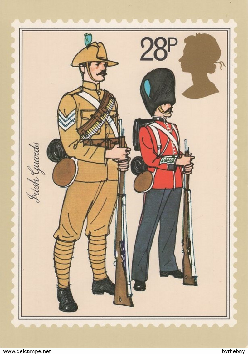 Great Britain 1983 PHQ Card Sc 1025 28p Irish Guards - Tarjetas PHQ