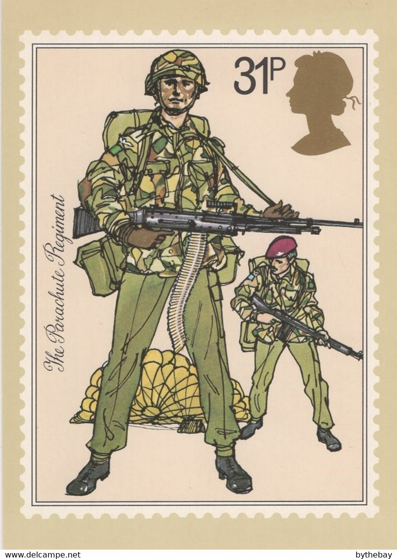 Great Britain 1983 PHQ Card Sc 1026 31p Parachute Regiment - PHQ Cards