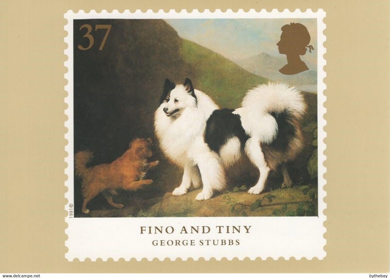 Great Britain 1991 PHQ Card Sc 1349 37p Fino And Tiny By G Stubbs - Tarjetas PHQ