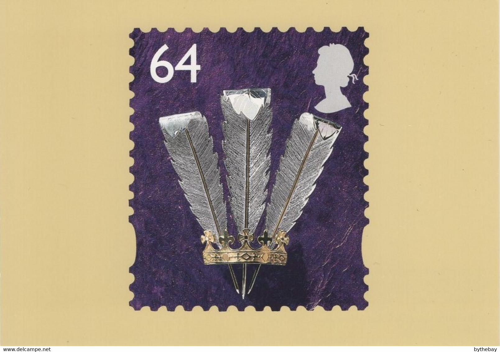 Great Britain Wales 1999 PHQ Card Sc 16 64p Prince Of Wales Feathers - PHQ Karten