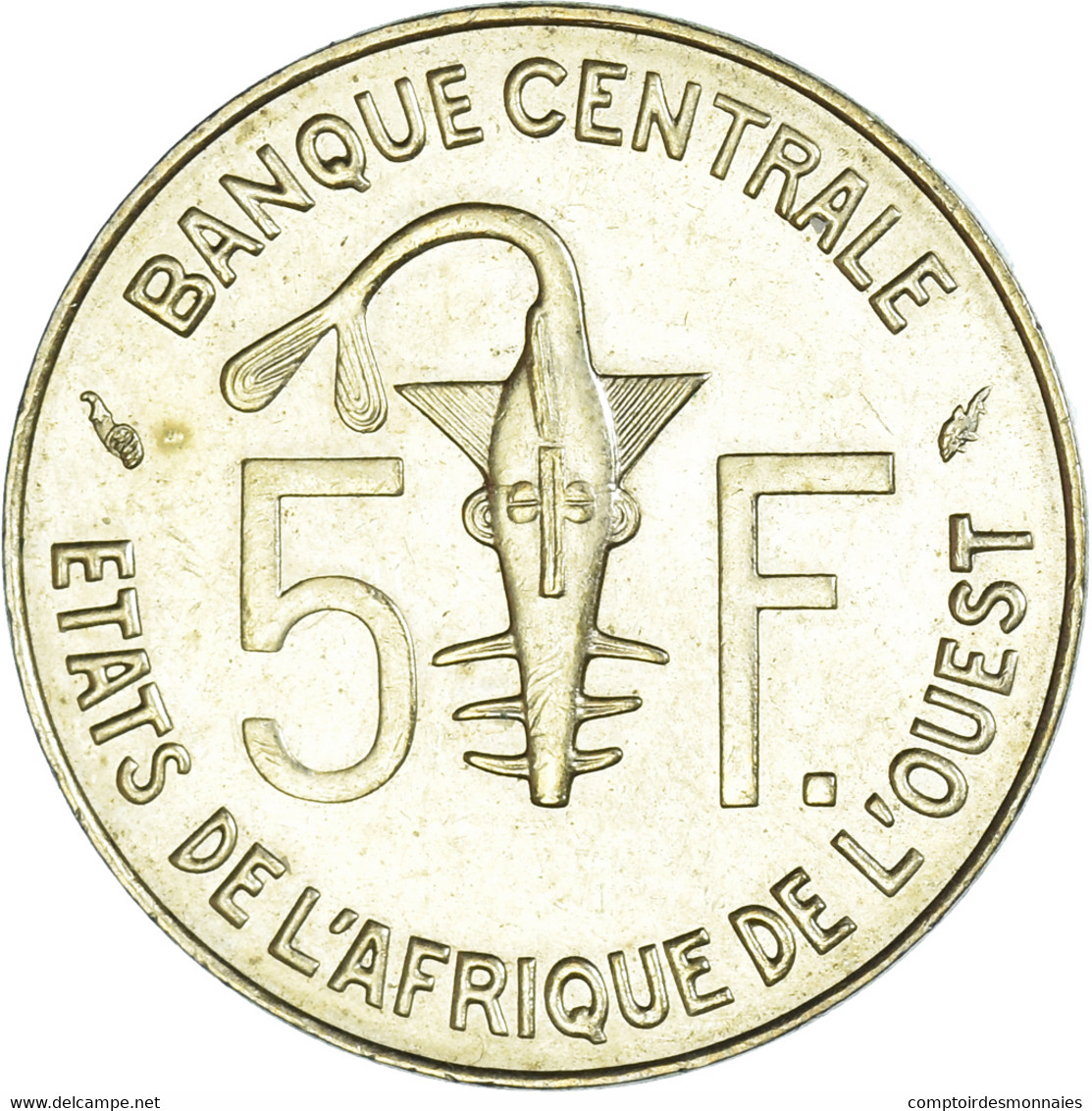 Monnaie, Communauté économique Des États De L'Afrique De L'Ouest, 5 Francs - Ivory Coast