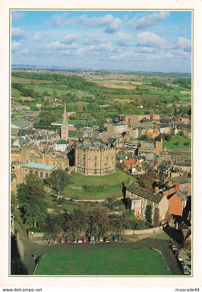 DURHAM CASTLE AND CITY FROM DURHAM CATHEDRAL TOWER - Durham City