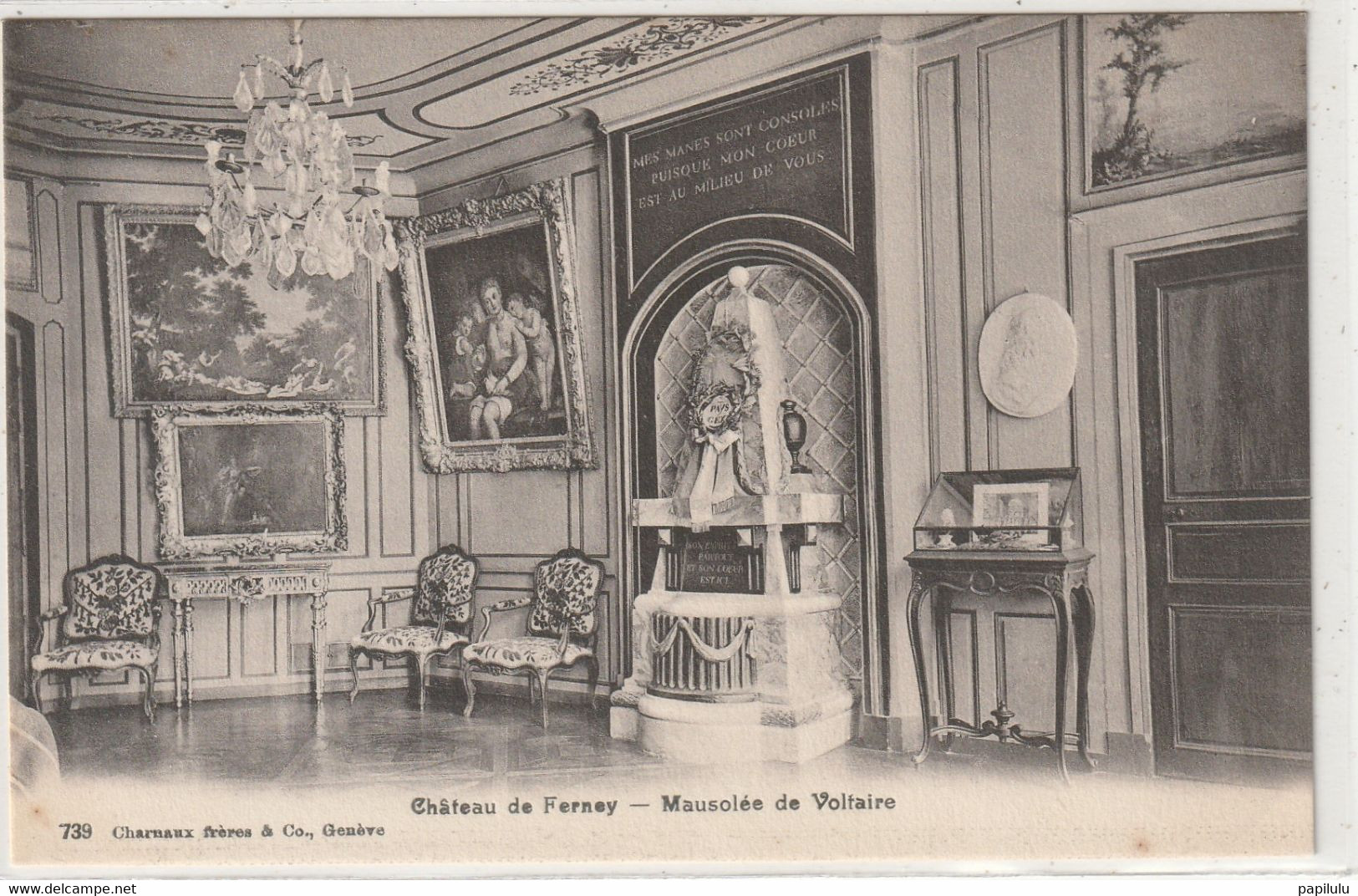 DEPT 01 : édit. Charnaux Frères N° 739 : Château De Ferney Mausolée De Voltaire - Ferney-Voltaire