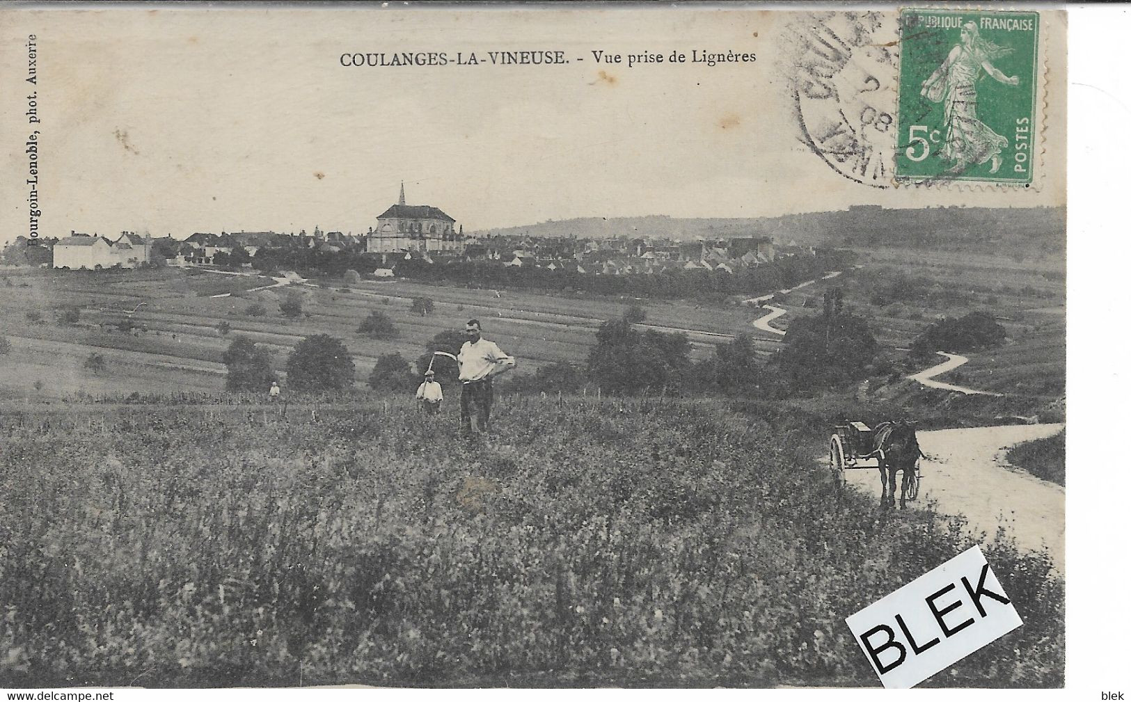 89 . Yonne . Coulanges La Vineuse : Vue Prise Ligneres . - Coulanges La Vineuse