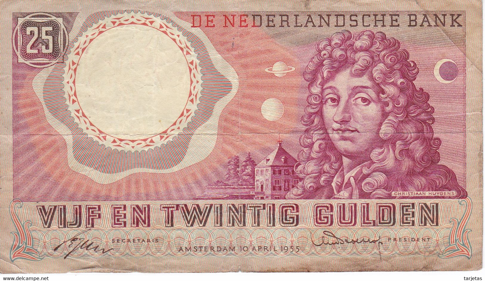 BILLETE DE HOLANDA DE 25 GULDEN DEL AÑO 1955 (BANKNOTE) - 25 Gulden