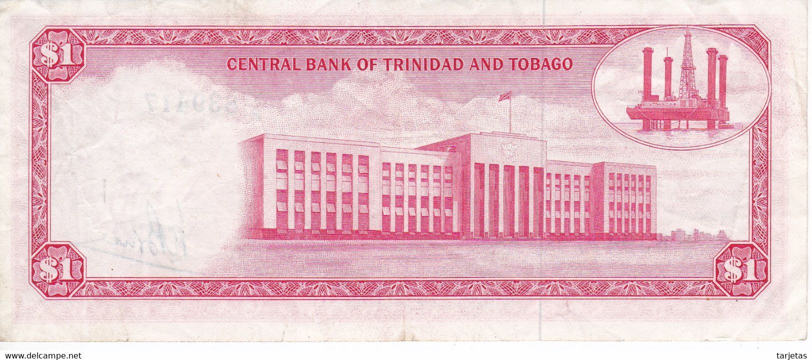 BILLETE DE TRINIDAD Y TOBAGO DE 1 DOLAR DEL AÑO 1964 (BANKNOTE) - Trindad & Tobago