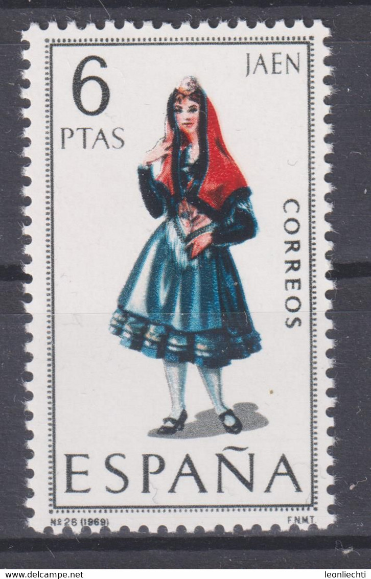 1969 Spanien Mi: ES 1794** Y&T: ES1559 **  Frauen - Tracht  Jaen - Costumes