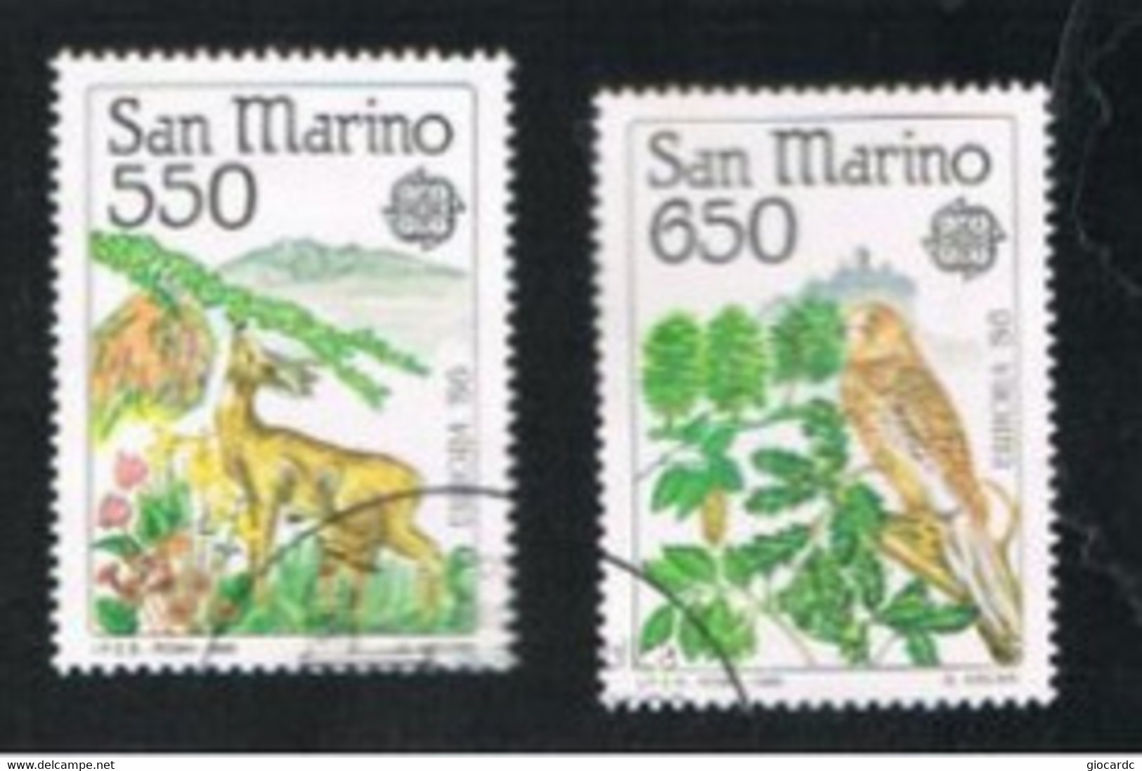 SAN MARINO - UNIF. 1182.1183  - 1986 EUROPA: NATURA DA SALVARE  (COMPLET SET OF 2 ) - USED° - Gebruikt