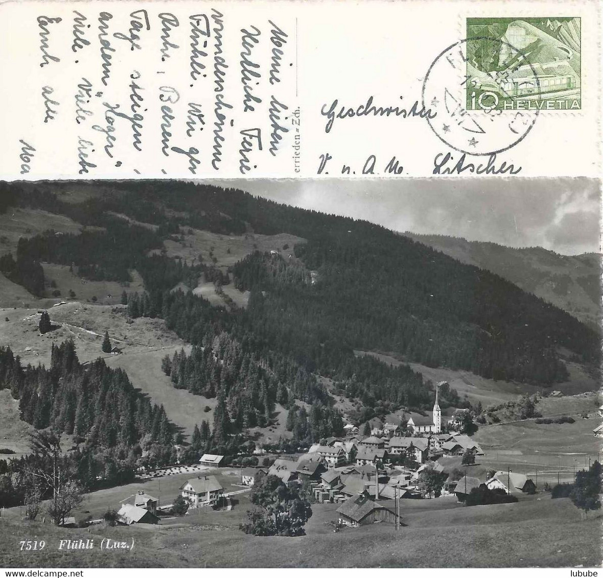 Flühli - Dorfansicht         Ca. 1950 - Flühli