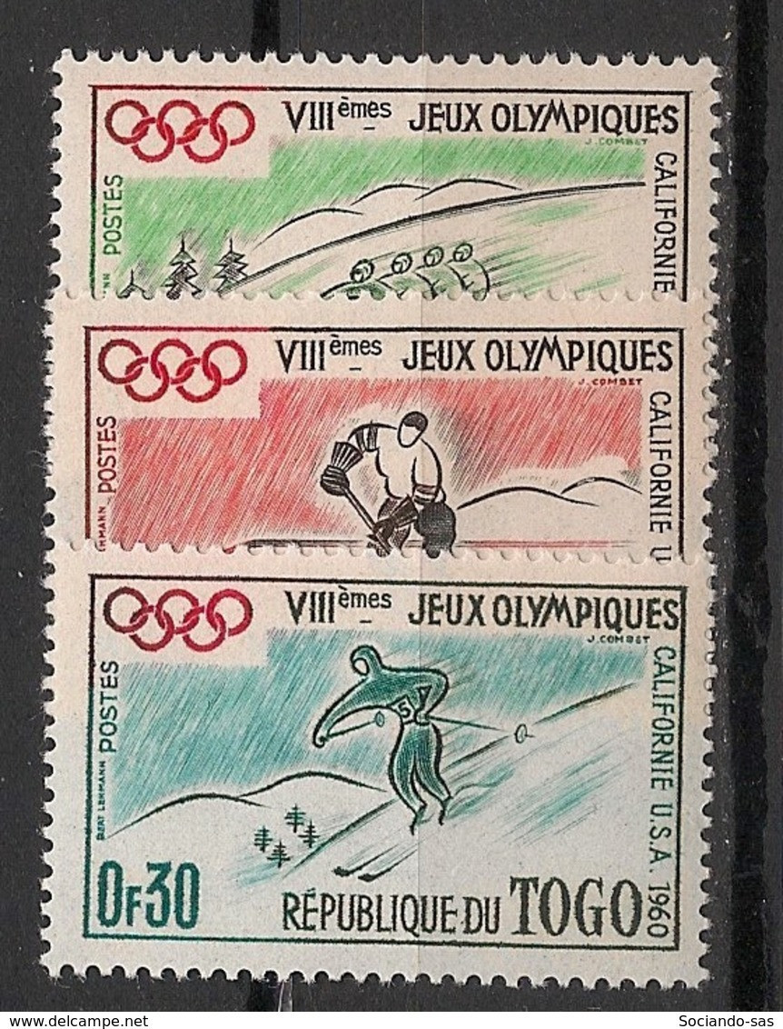 TOGO - 1960 - N°Yv. 300 à 302 - Squaw Valley / Olympics - Neuf Luxe ** / MNH / Postfrisch - Invierno 1960: Squaw Valley