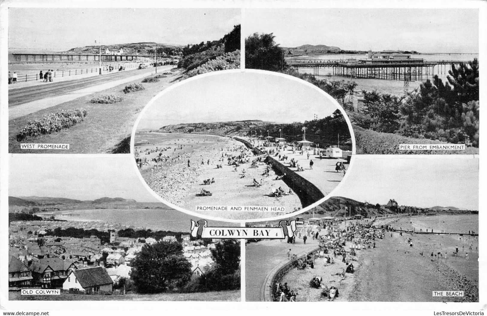 CPA Royaume Uni - Pays De Galles - Clwyd - Conwy - Colwyn Bay - Promenade And Penmaen Head - J. Salmon Ltd. - Oblitérée - Sonstige & Ohne Zuordnung