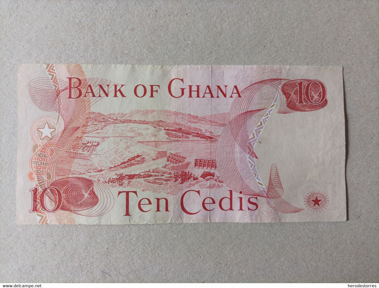 Billete De GHANA De 10 Cedis, Año 1973 - Ghana