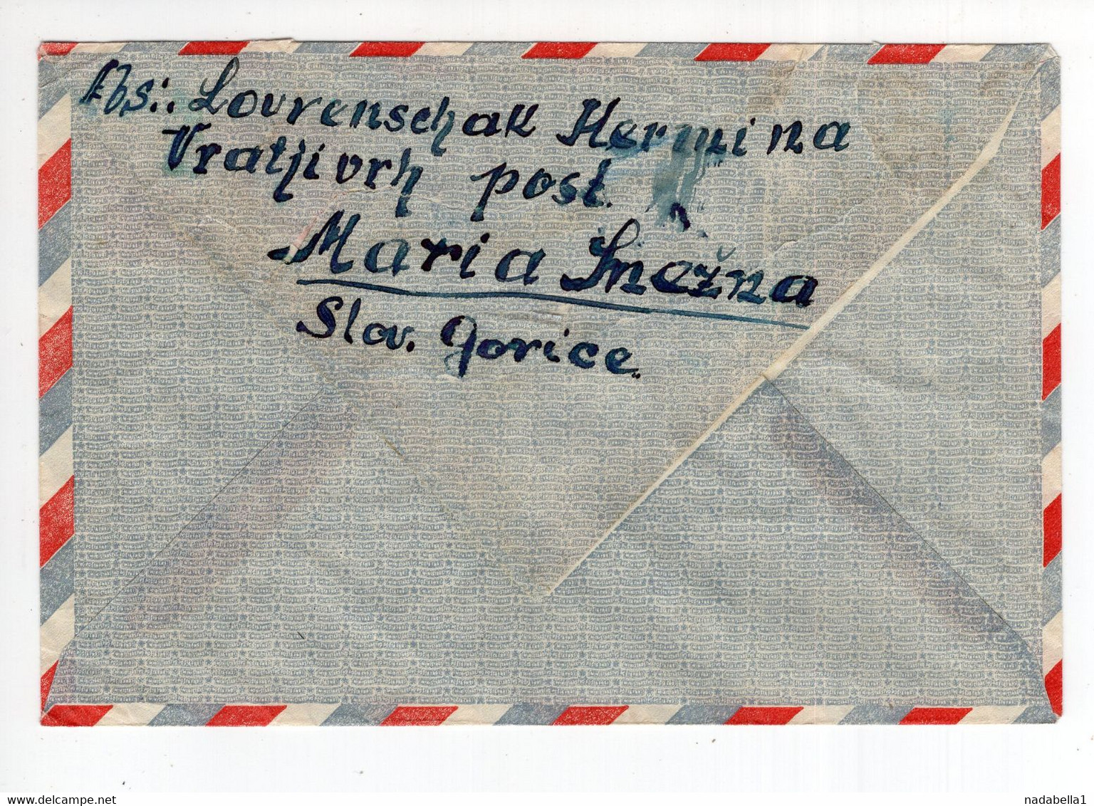 1951. YUGOSLAVIA,SLOVENIA,VELKA AIRMAIL COVER TO USA - Airmail
