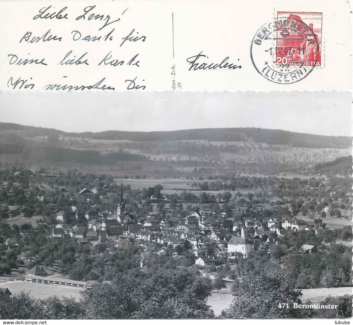 Beromünster - Dorfansicht          1947 - Beromünster