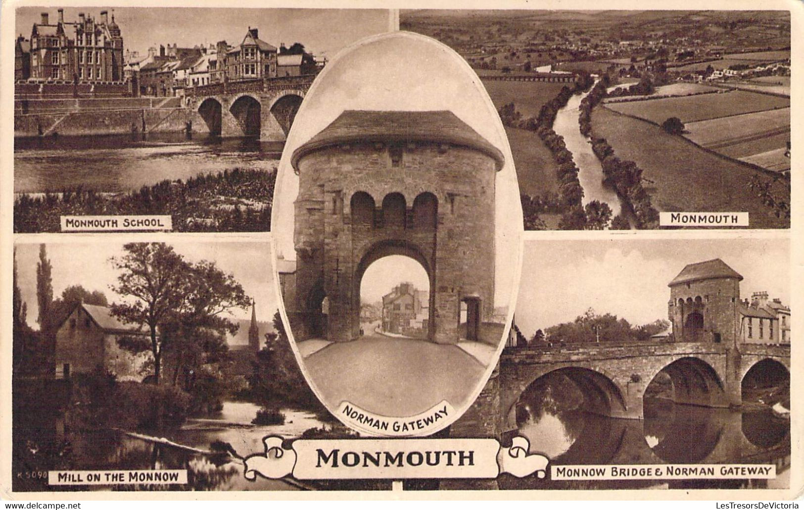 CPA Royaume Uni - Pays De Galles - Monmouthshire - Monmouth - Norman Gateway - Mill On The Monnow - Oblitérée 1954 - Monmouthshire