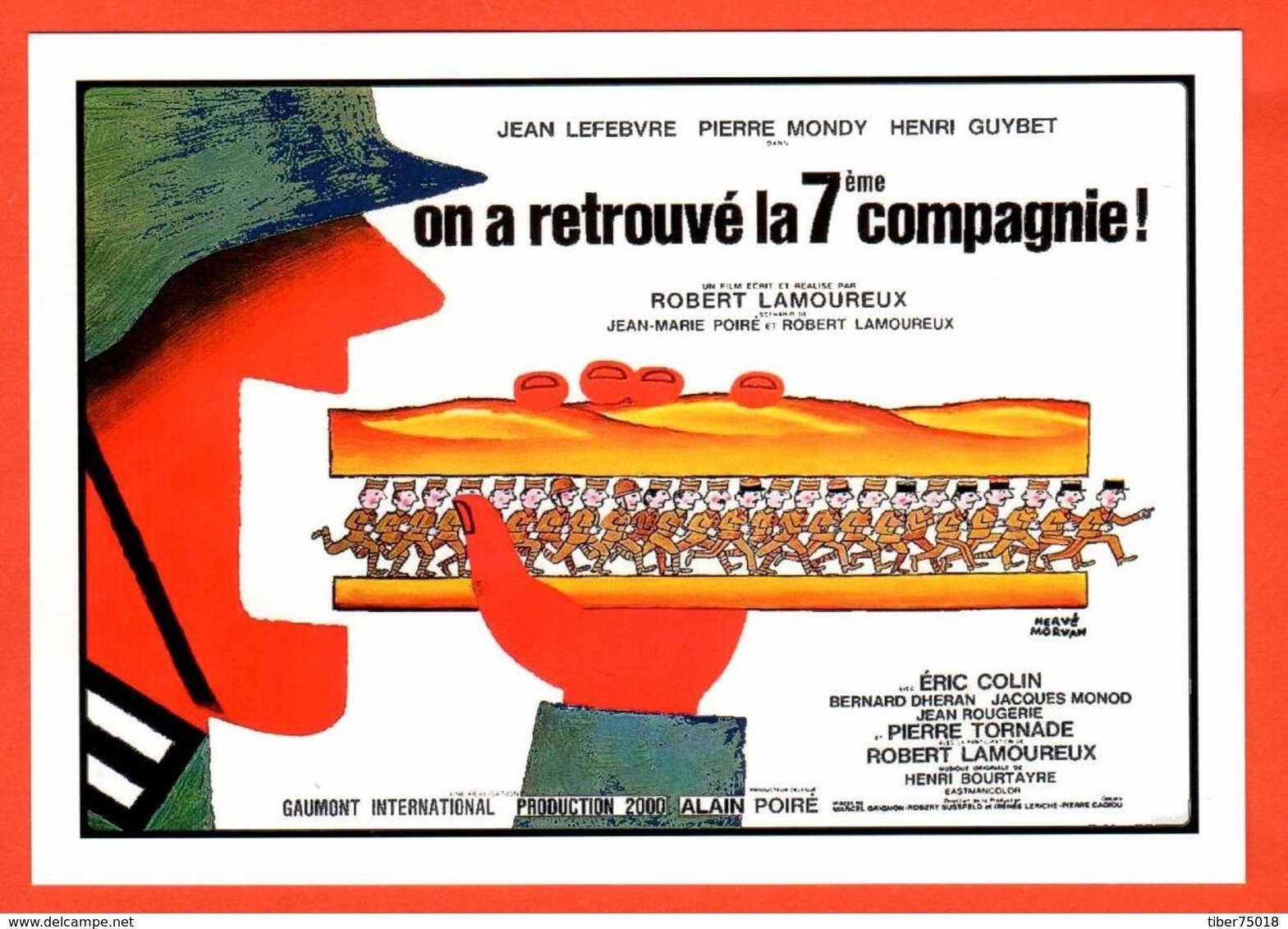 Carte Postale : On A Retrouvé La 7ème Compagnie ! (cinéma Affiche Film) Illustration : Hervé Morvan - Morvan