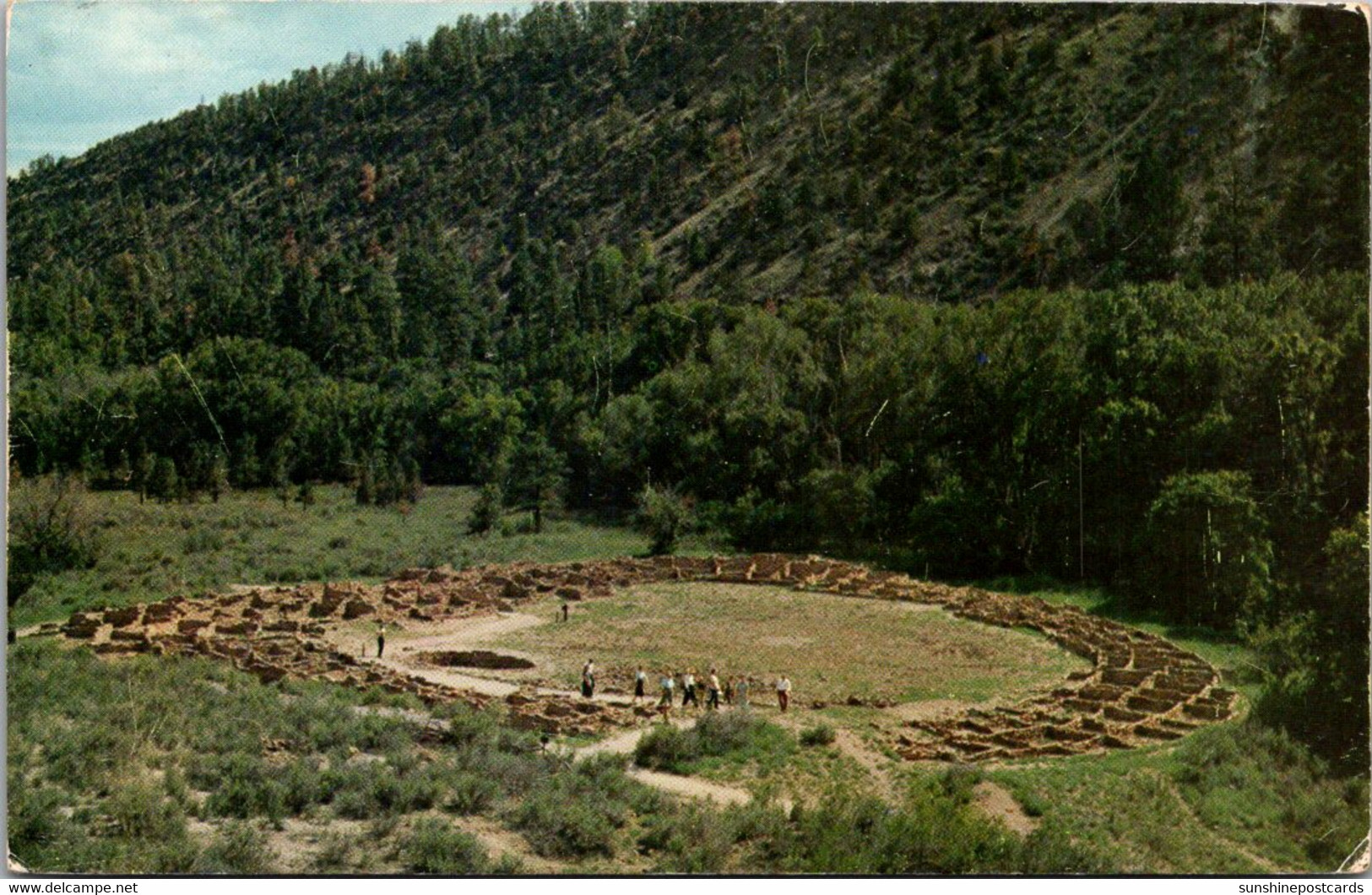 New Mexico Aerial View Bandelier National Monument Near Sante Fe 1958 - Santa Fe