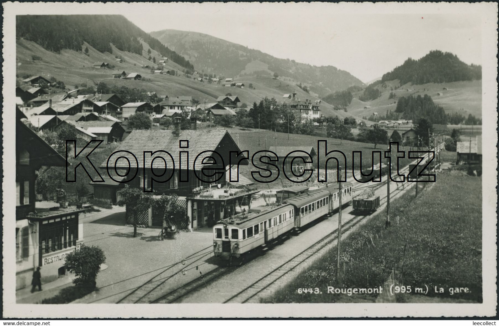 Suisse - VD Rougemont - Bahnhof - Bahn MOB - Rougemont