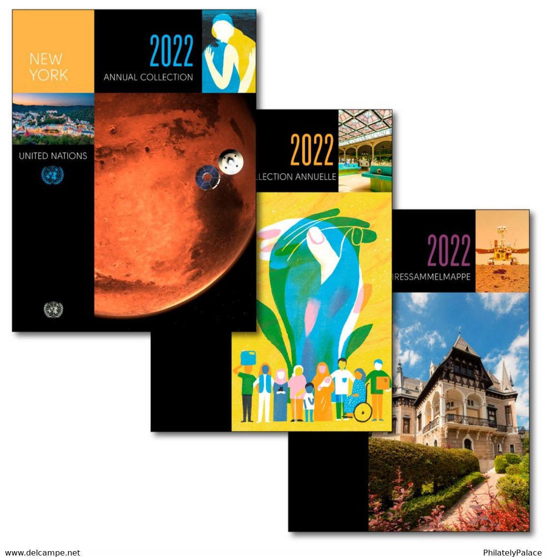 UN 2022 United National - Presentation Pack , Year Pack , New York, Geneva & Vienna Annual Collection MNH (**) - Unused Stamps