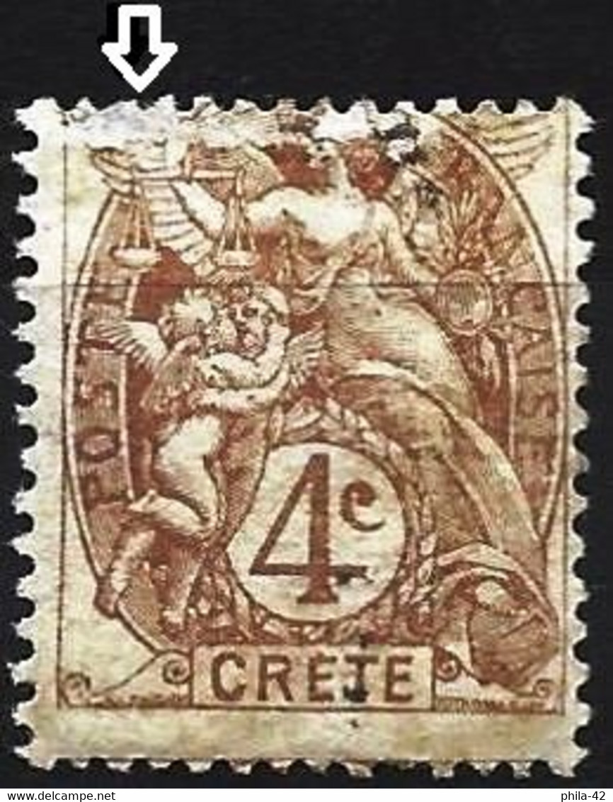 Crete 1902 - Mi 4 - YT 4 ( Type "Blanc" ) - Usados