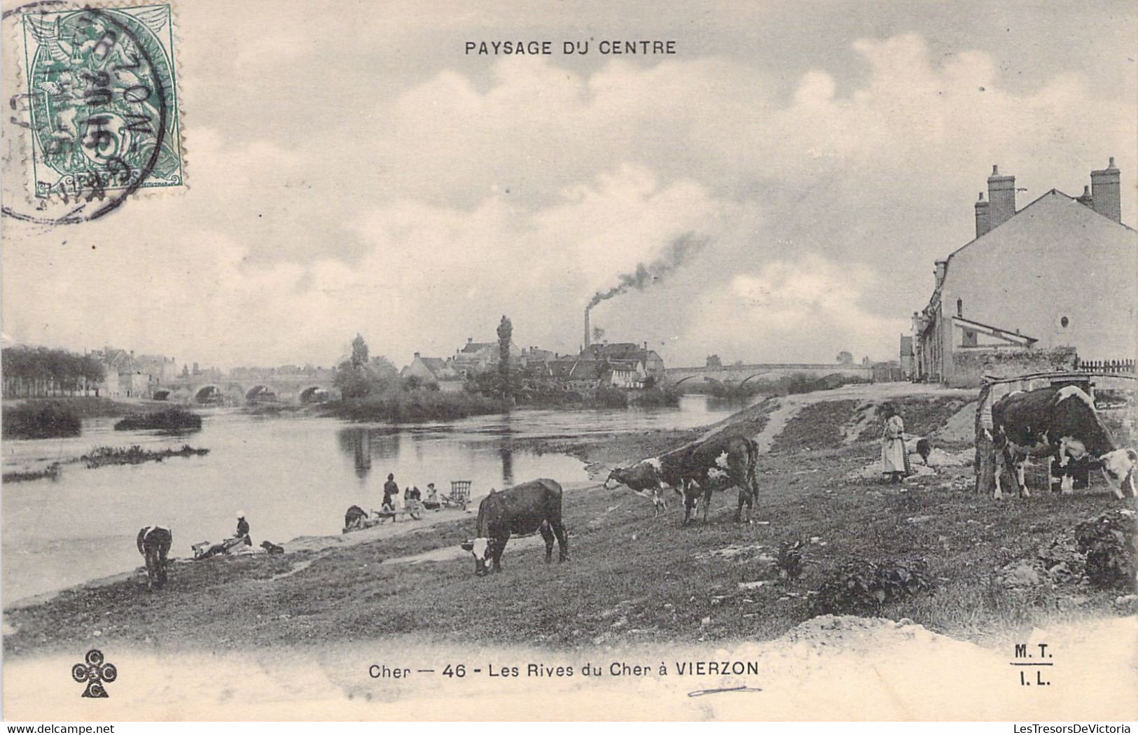 CPA - France - 18 - VIERZON - Les Rives Du Cher à Vierzon - MTIL - Vierzon