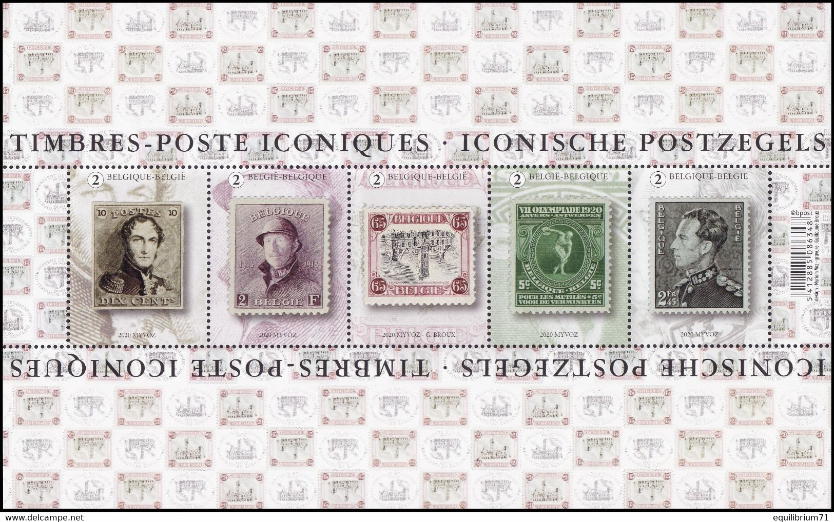 BL285**(4902/4906) - Timbres Iconiques / Iconische Postzegels / Ikonische Briefmarken / Iconic Stamps - Poste