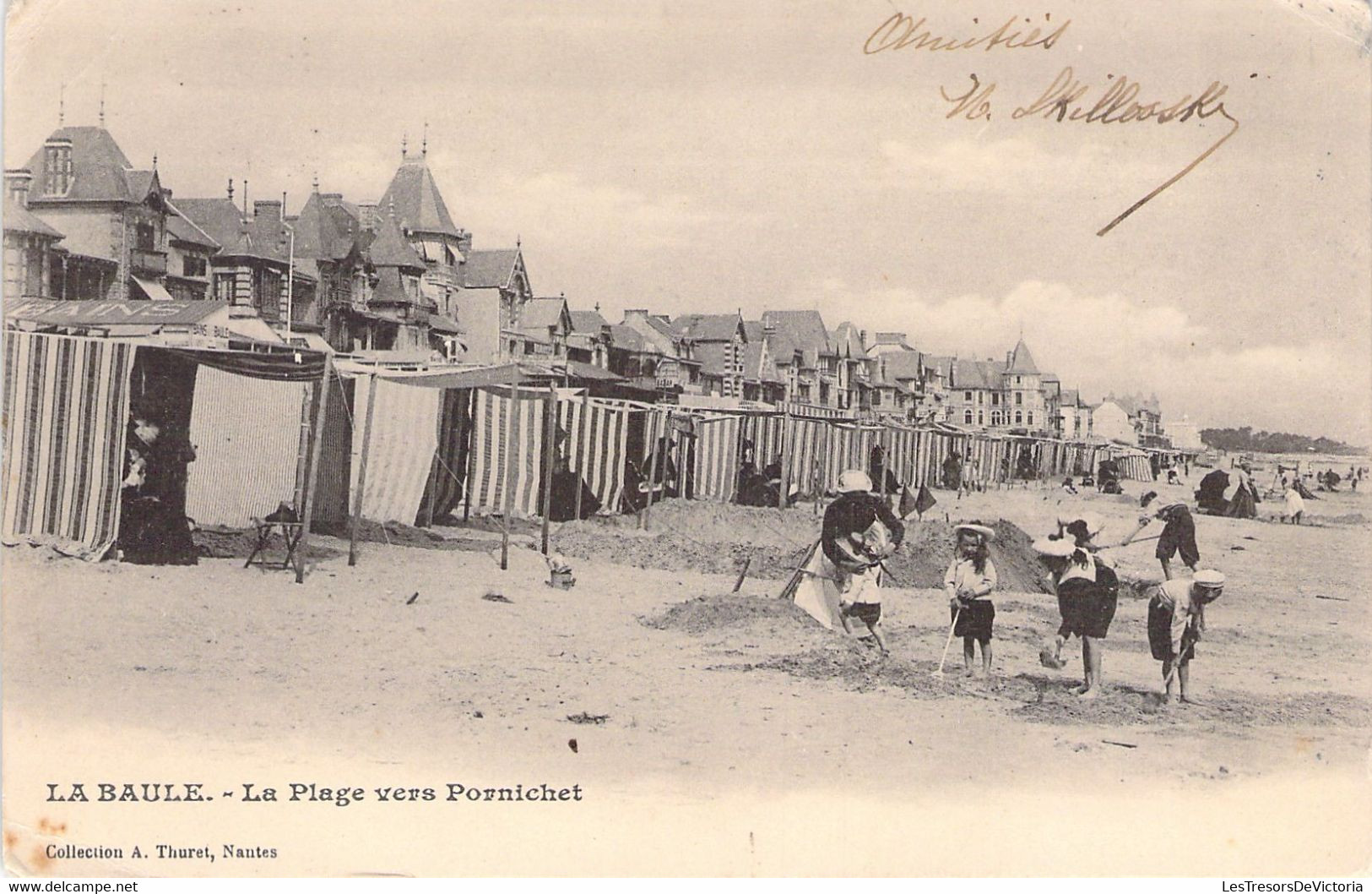 CPA - France - 44 - LA BAULE - La Plage Vers Pornichet - Collection Thuret - Dos Non Divisé - La Baule-Escoublac