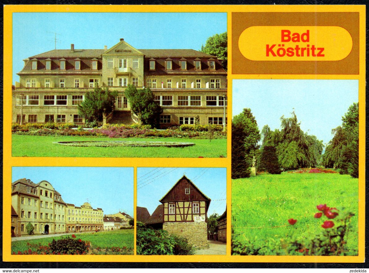 G0646 - TOP Bad Köstritz - Verlag Bild Und Heimat Reichenbach - Bad Köstritz