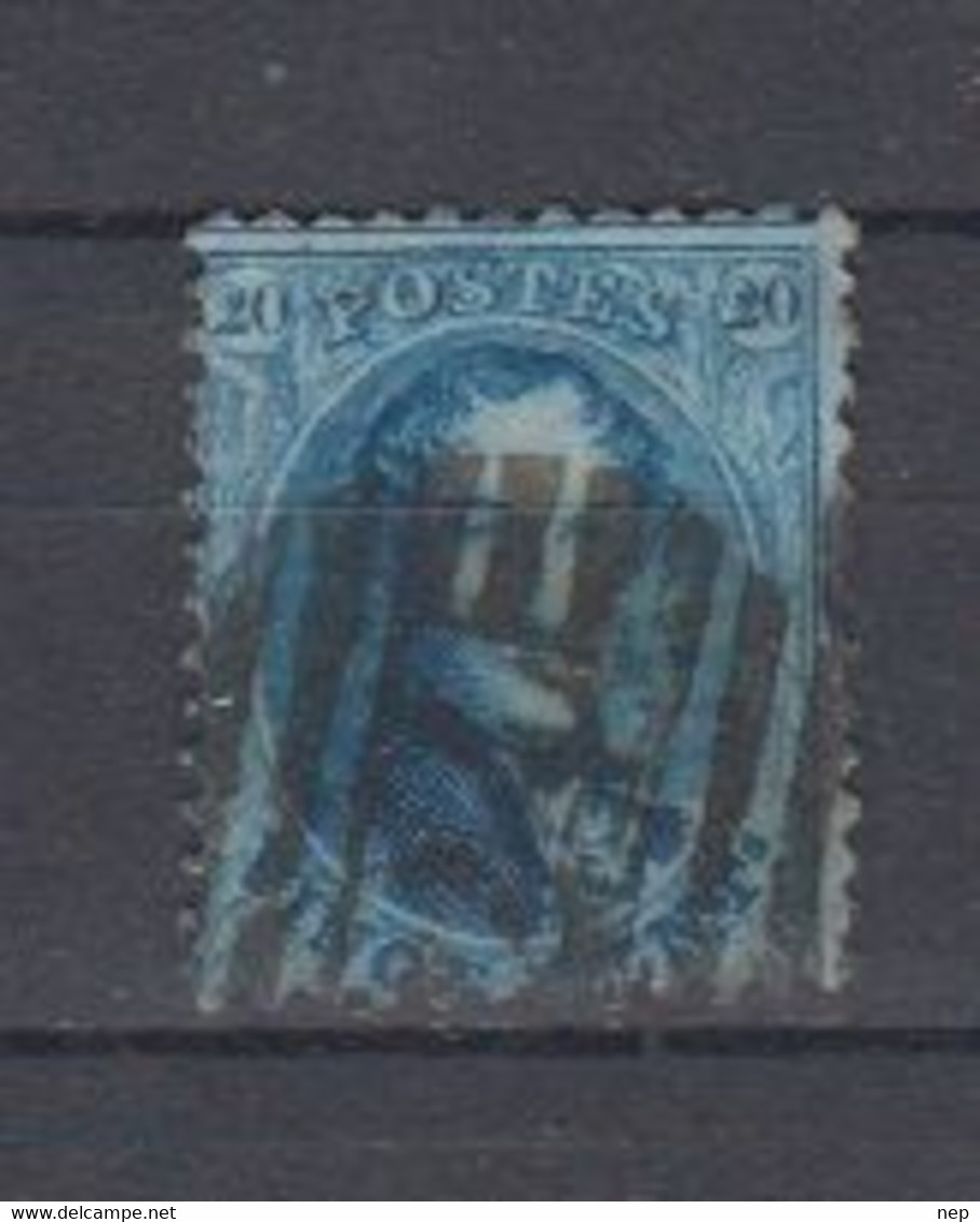 BELGIË - OBP - 1863 - Nr 15A - (P 24 - BRUXELLES) - + Coba 1.00 € - Oblitérations à Barres: Perceptions
